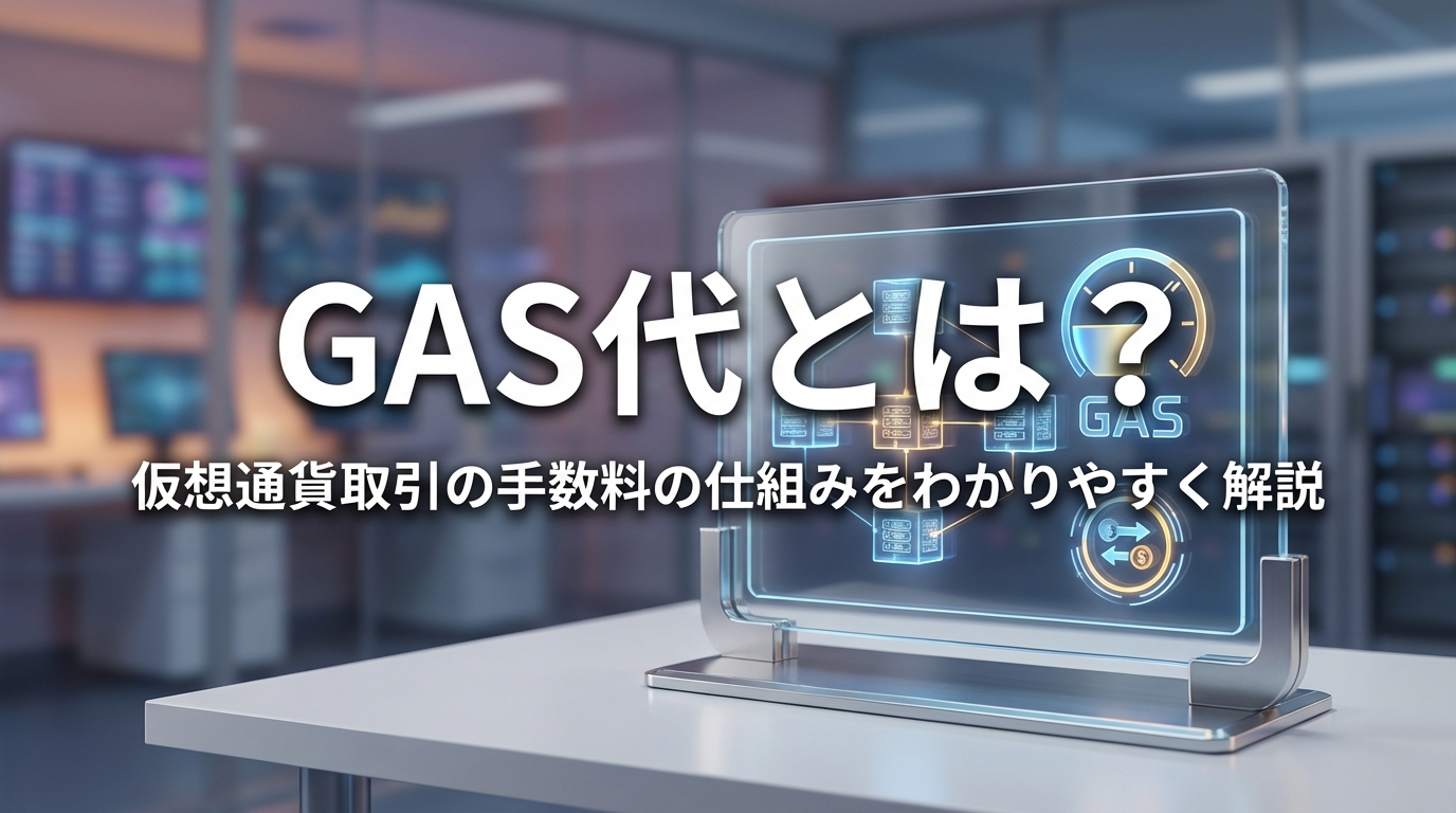 GAS代とは？仮想通貨取引の手数料の仕組みをわかりやすく解説