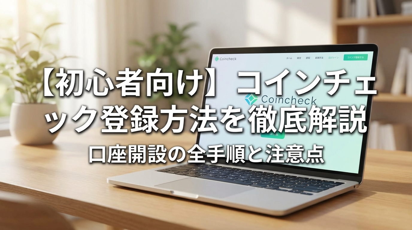 【初心者向け】コインチェック登録方法を徹底解説｜口座開設の全手順と注意点