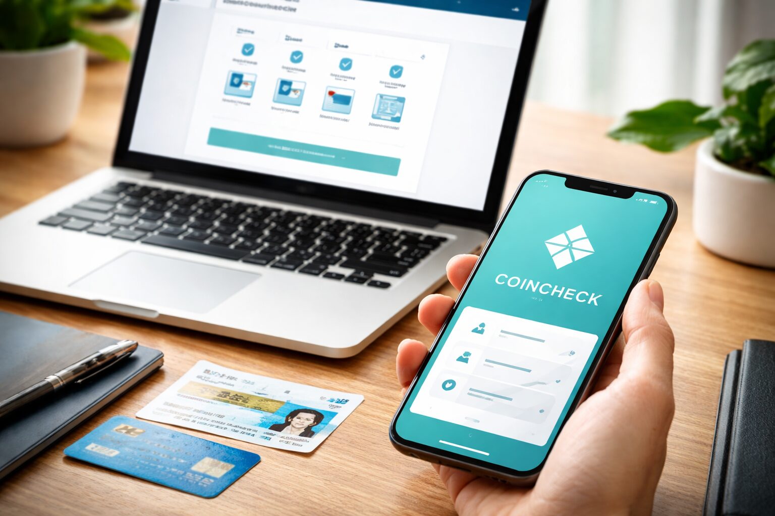 コインチェックの登録は「アプリで作成→基本情報→本人確認→安全設定」が最短ルートです