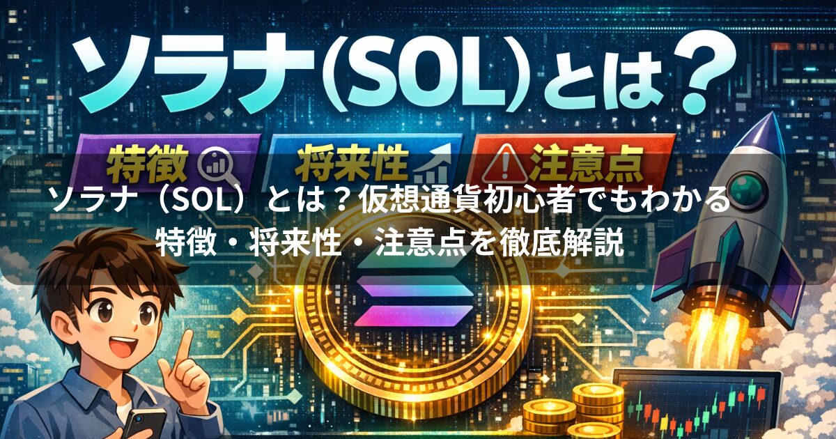 ソラナ（SOL）とは？仮想通貨初心者でもわかる特徴・将来性・注意点を徹底解説