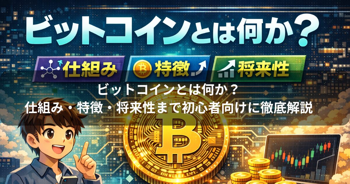 ビットコインとは何か？仕組み・特徴・将来性まで初心者向けに徹底解説
