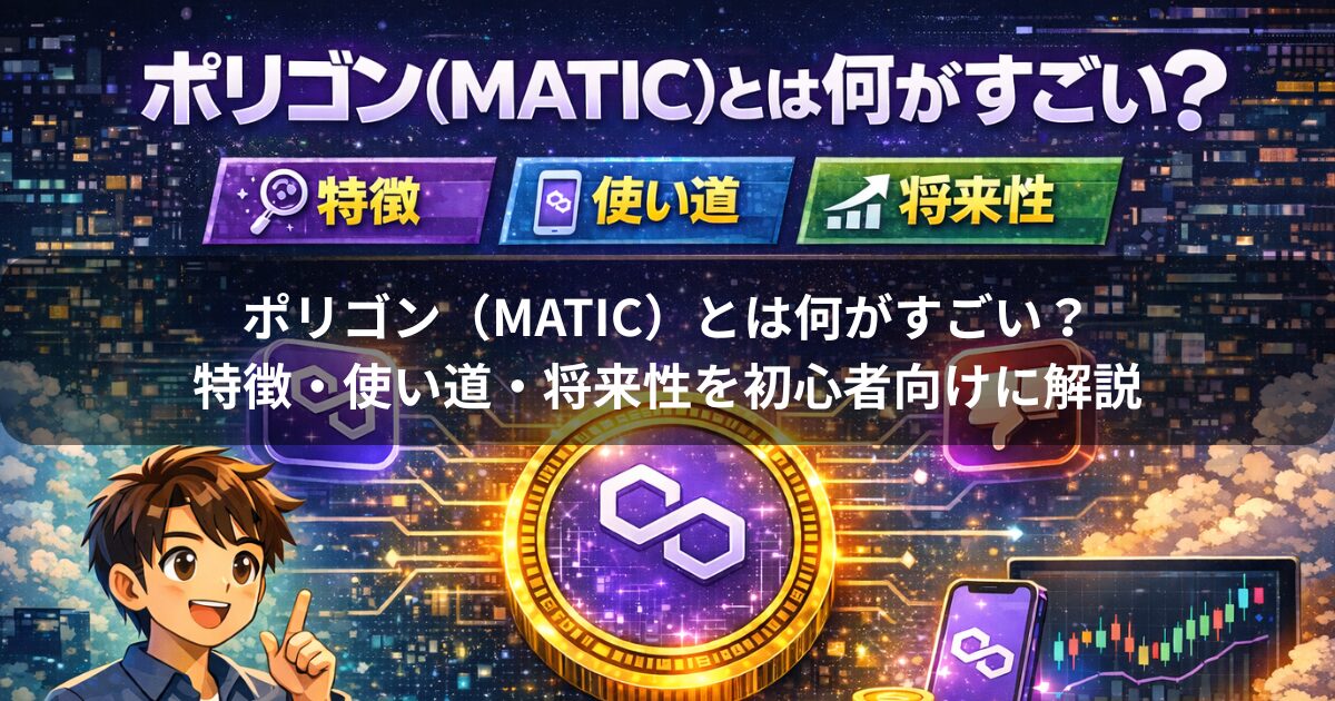 ポリゴン（MATIC）とは何がすごい？特徴・使い道・将来性を初心者向けに解説