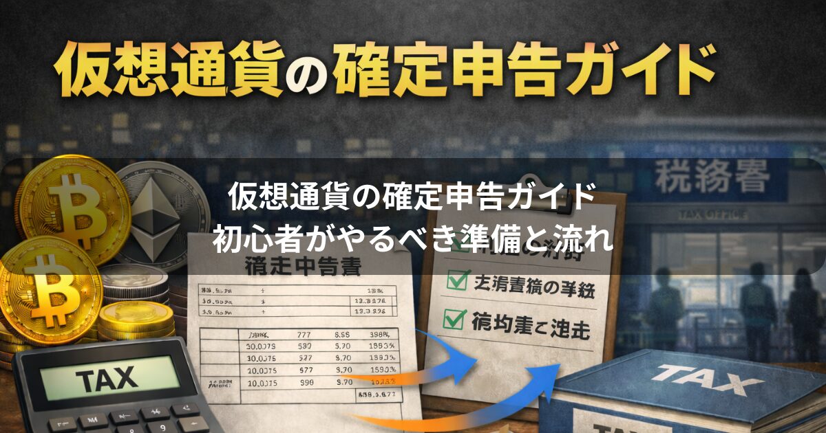 仮想通貨の確定申告ガイド｜初心者がやるべき準備と流れ