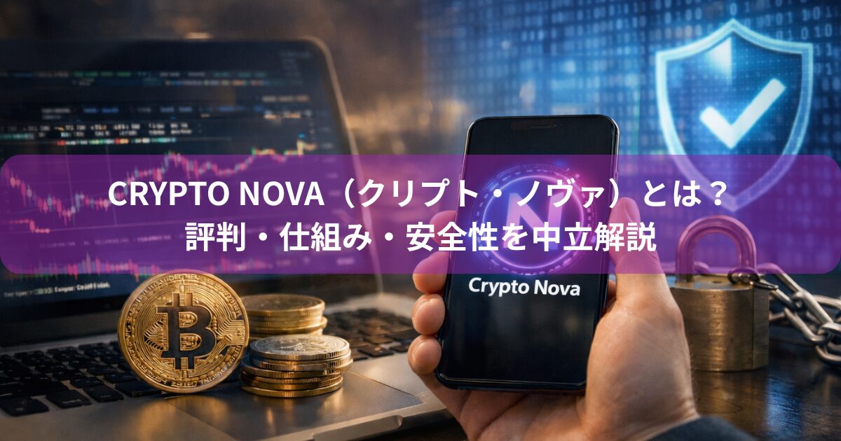 Crypto Nova（クリプト・ノヴァ）とは？評判・仕組み・安全性を中立解説