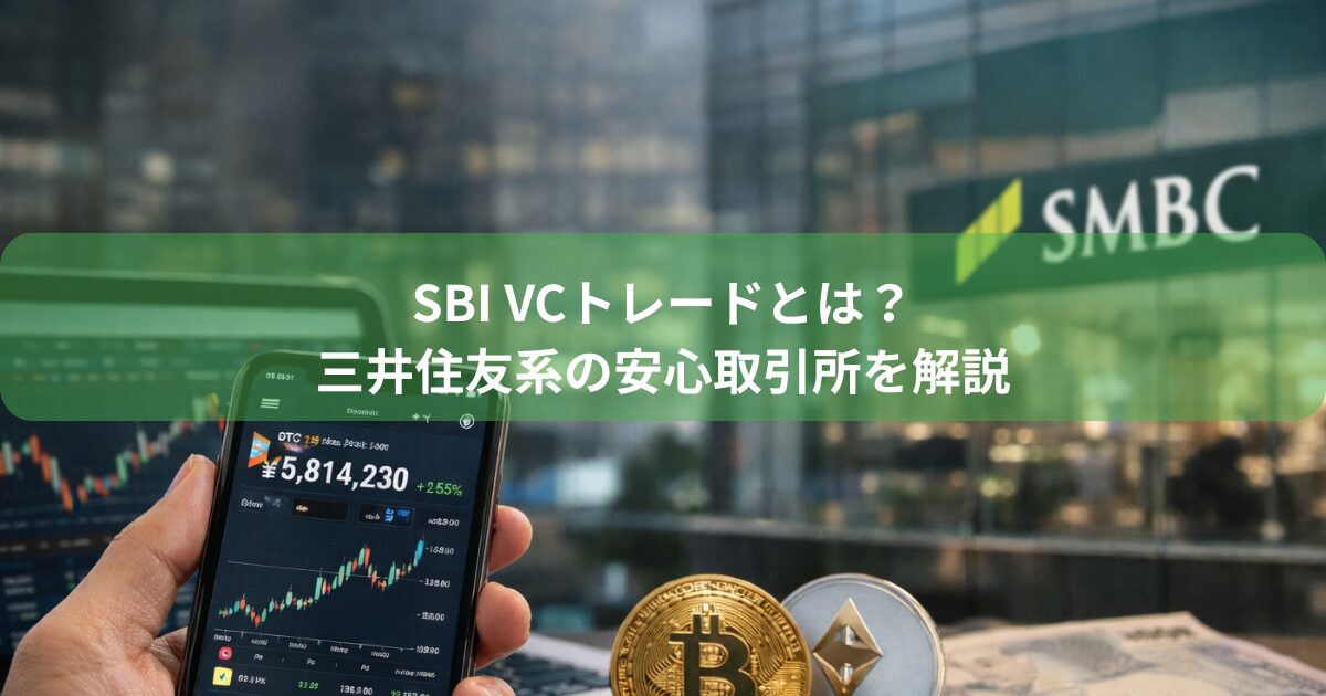 SBI VCトレードとは？三井住友系の安心取引所を解説