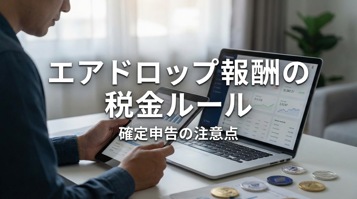 エアドロップ報酬の税金ルールと確定申告の注意点