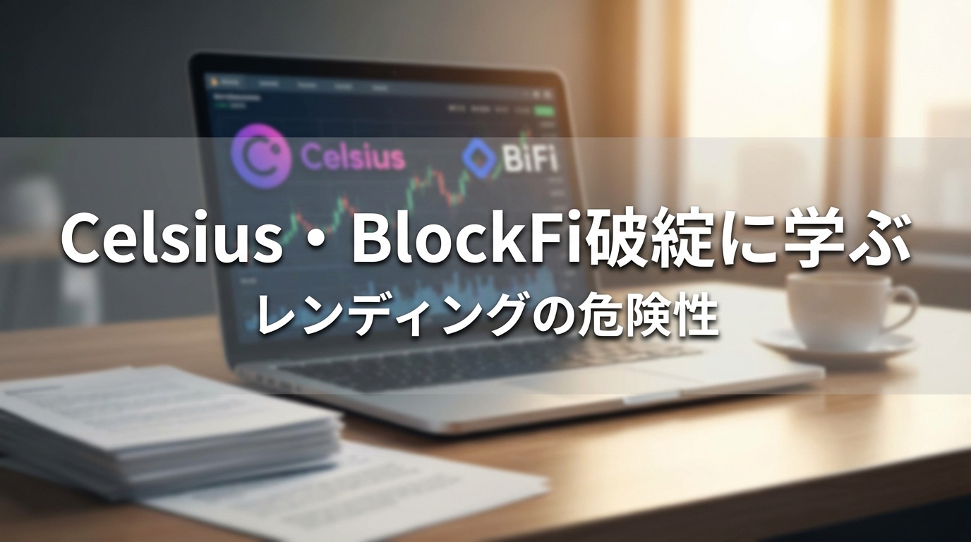Celsius・BlockFi破綻に学ぶレンディングの危険性
