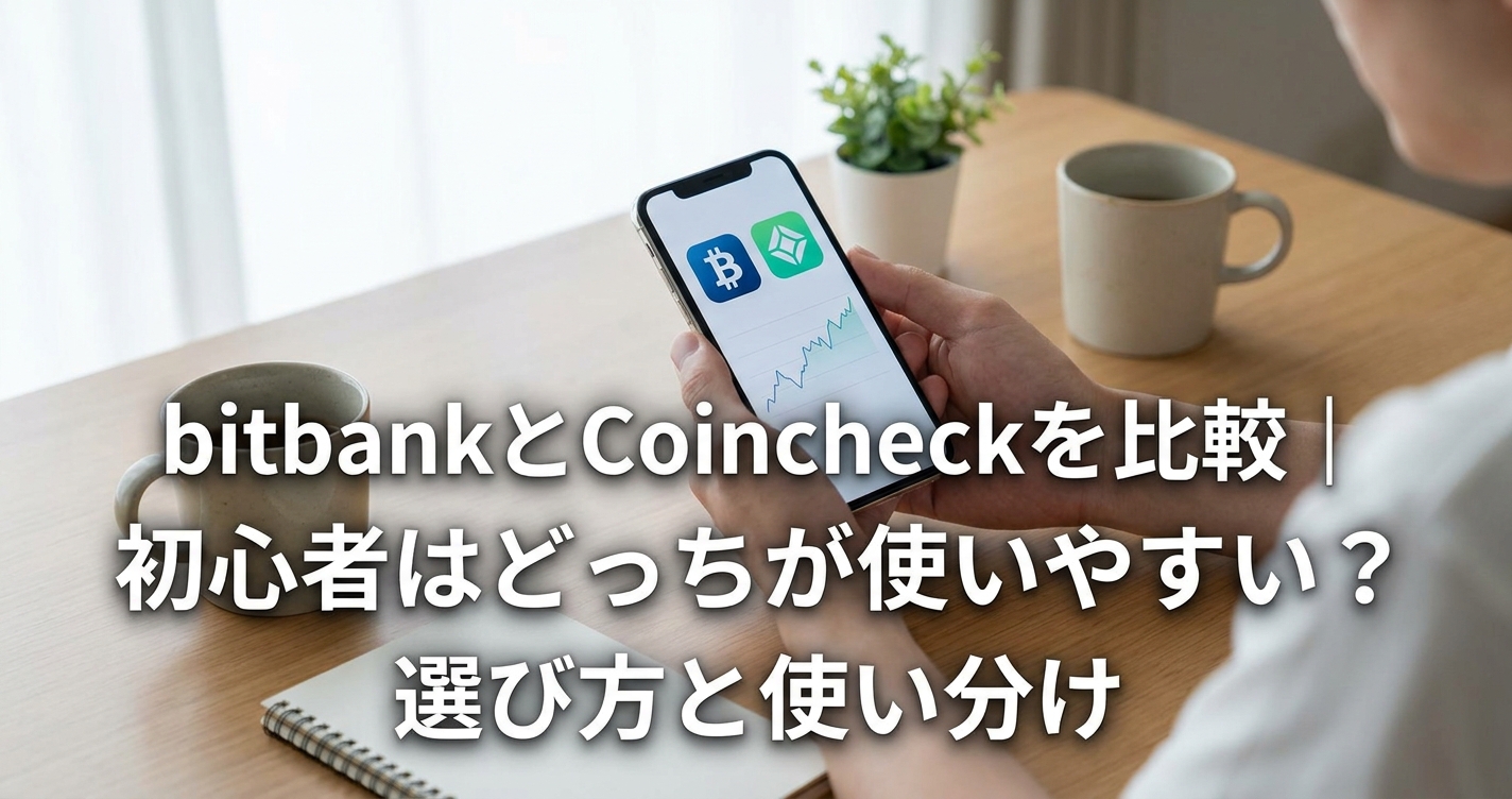 bitbankとCoincheckを比較｜初心者はどっちが使いやすい？選び方と使い分け